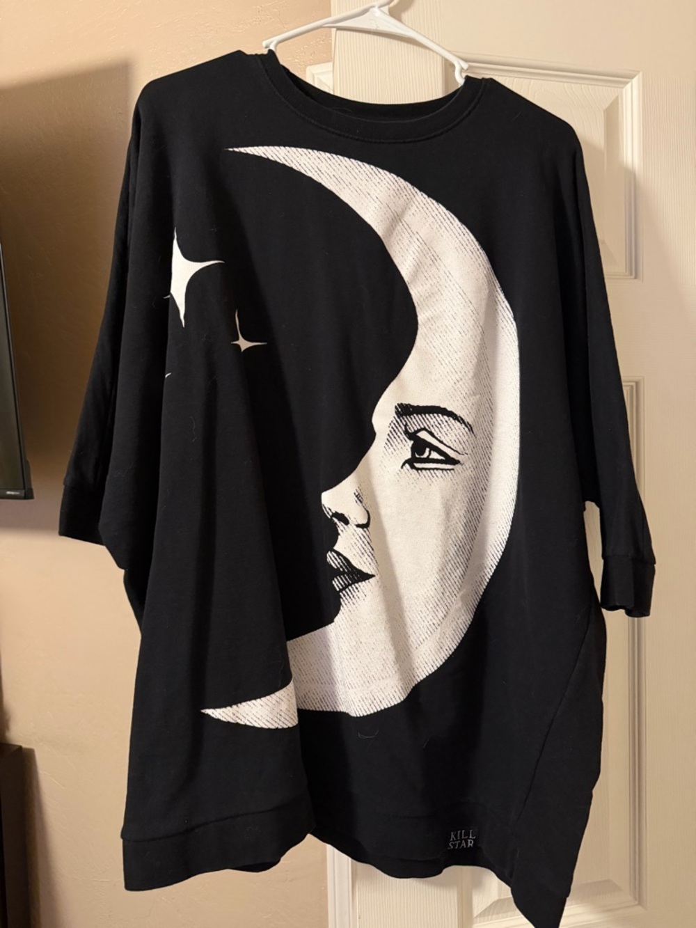 Killstar Black Moonface Oversized Sweatshirt